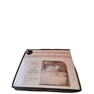 MODERN LIVING True White TWIN SHEET SET NEW Smo 6408